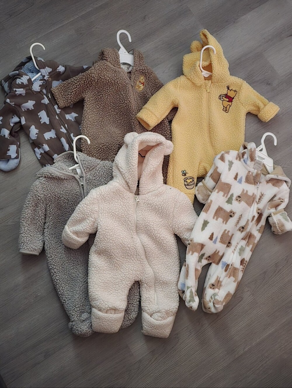 Sherpa/Fleece Winter Snowsuit Lot- Baby 0-3 Months